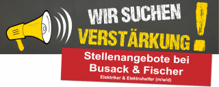 Stellenangebote Elektriker und Elektrohelfer